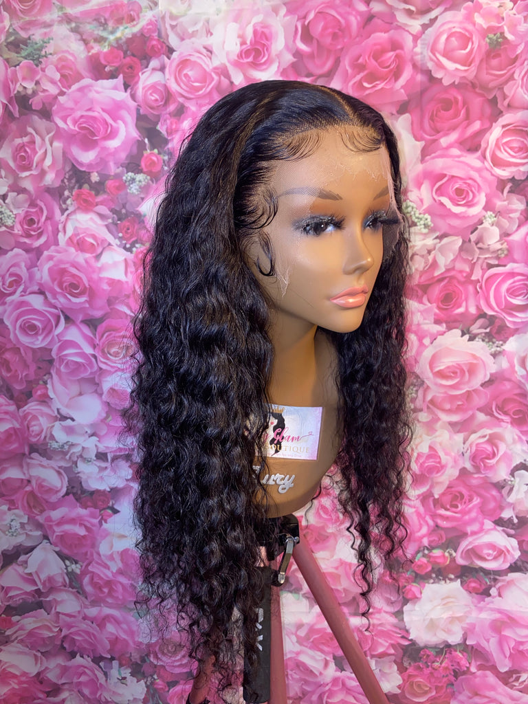 Deep Wave Human Hair HD Lace Front Wig - Main Line