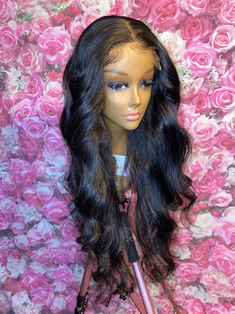 HD Lace Indian Body Wave Closure Human Hair Wig - Luxury Line