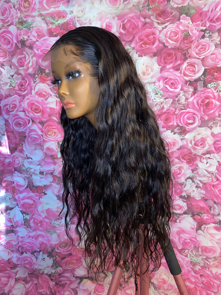 Natural Wave Human Hair Lace Front Wig - Luxury Line