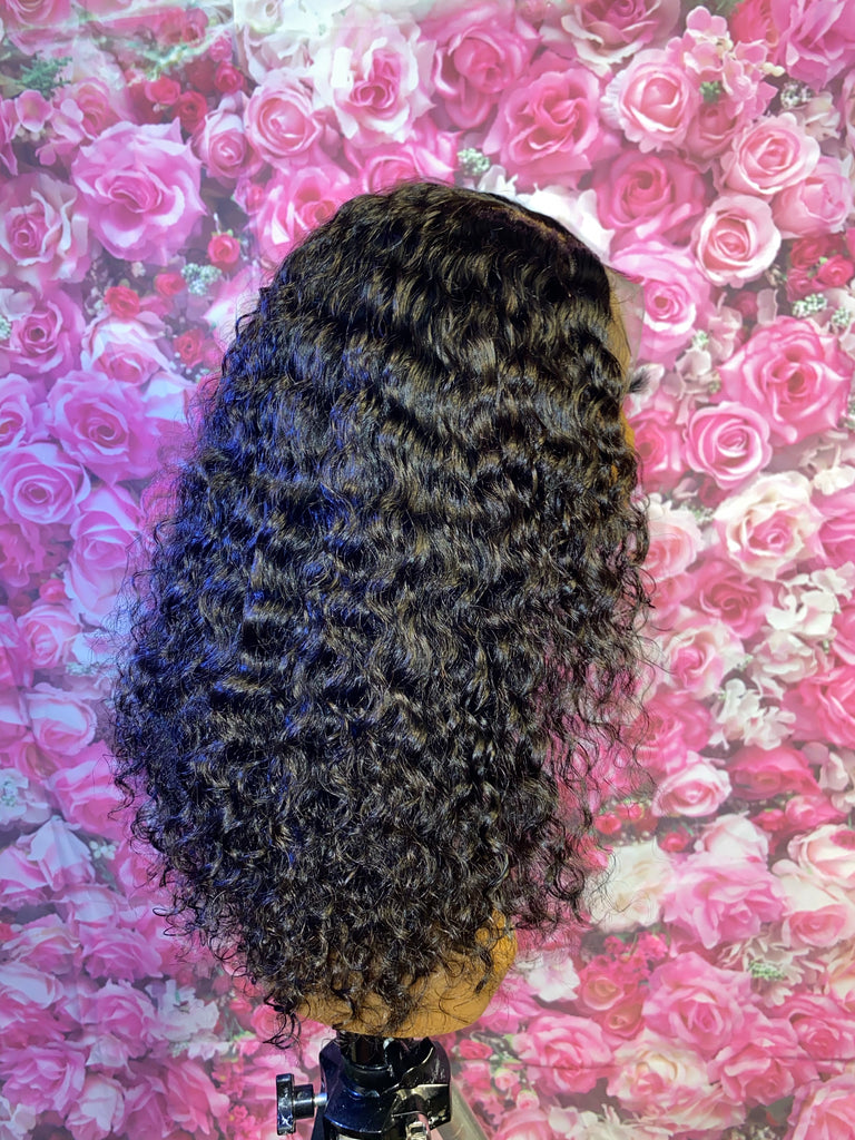 Deep Wave Human Hair Lace Front Wig - Main Line