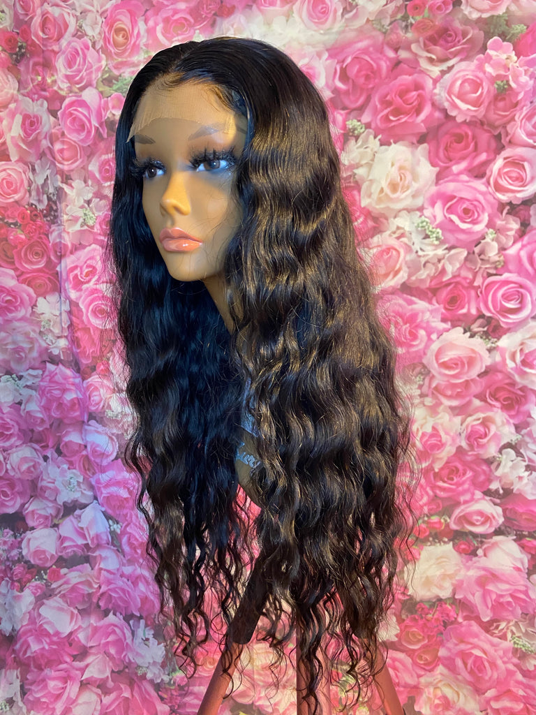 HD Lace Indian Wavy Closure Human Hair Wig - Luxury Line