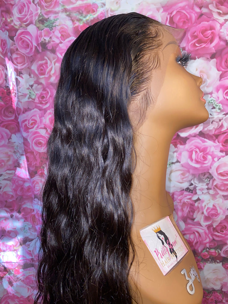 Natural Wave Human Hair Lace Front Wig - Luxury Line
