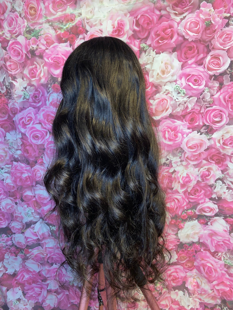 22” Indian Body Wave Human Hair 5x5 HD Lace Closure Unit