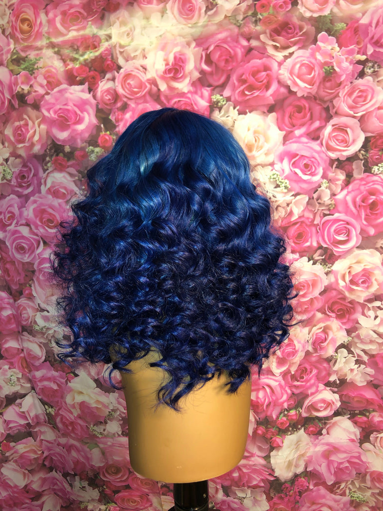 16” Brazilian Deep Wave Lace Front Wig