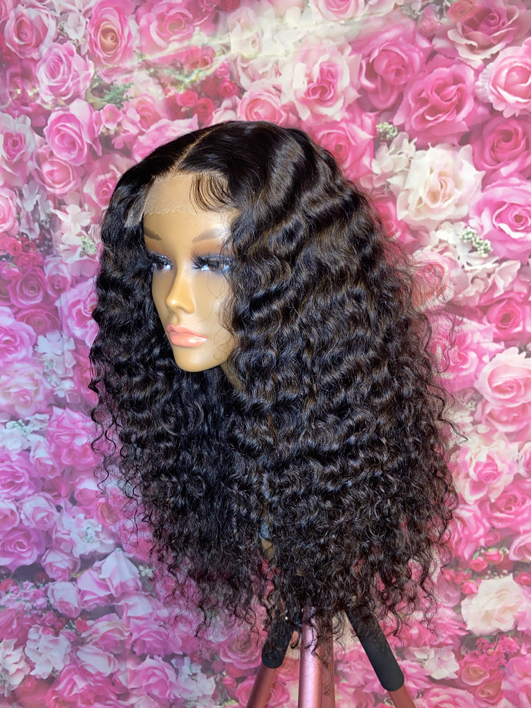 HD Lace Indian Curly Closure Human Hair Wig - Luxury Line