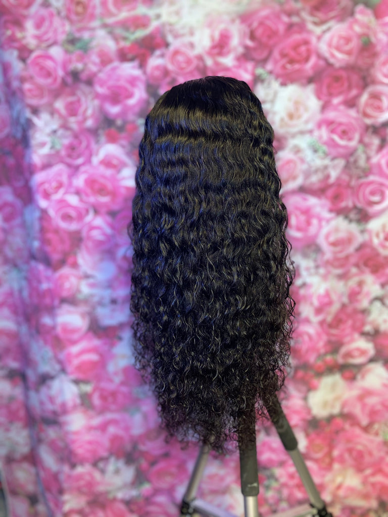 Glueless 18” Deep Body Wave Human Hair Lace Frontal Unit - Main Line