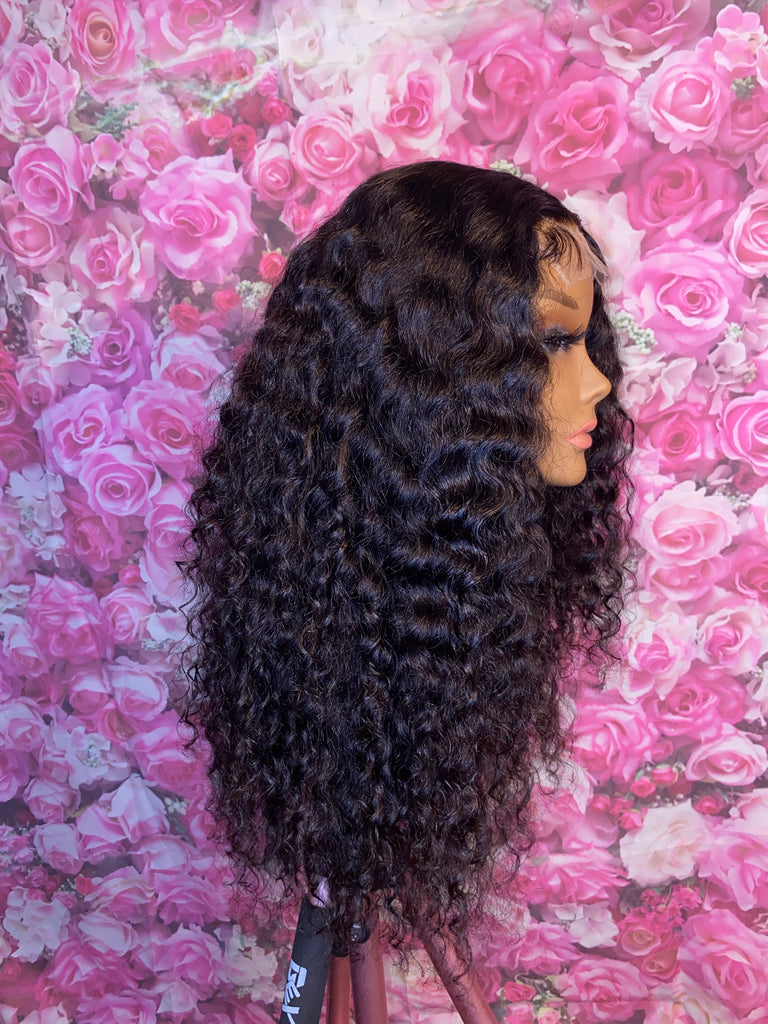 HD Lace Indian Curly Closure Human Hair Wig - Luxury Line