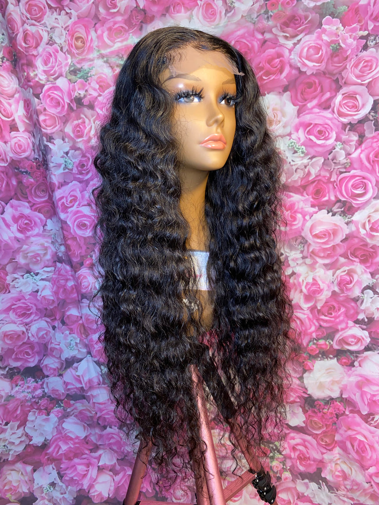 HD Lace Indian Curly Closure Human Hair Wig - Luxury Line