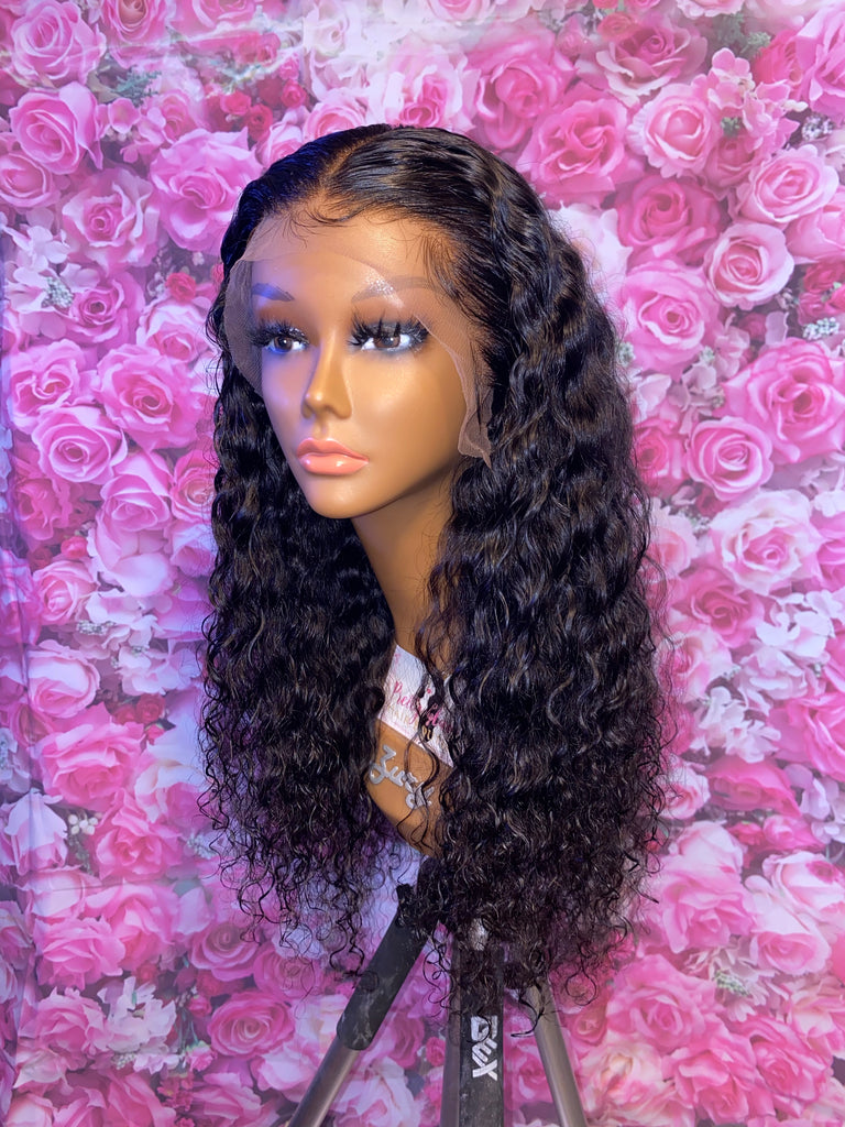 Glueless 18” Deep Body Wave Human Hair Lace Frontal Unit - Main Line