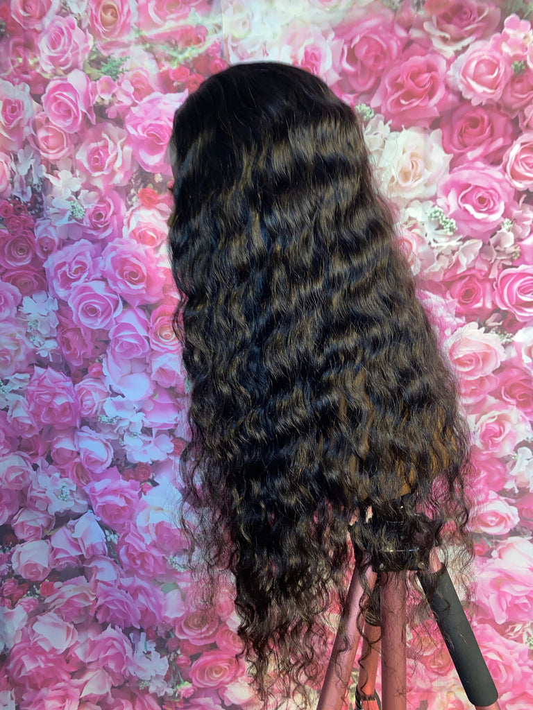 20” Indian Deep Wave Human Hair HD Lace Closure Unit