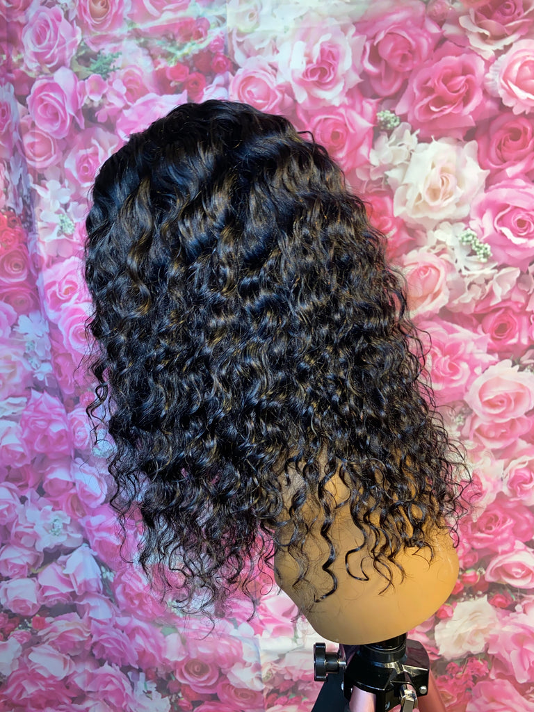 14” Deep Wave Human Hair Lace Closure Unit Affordable Line