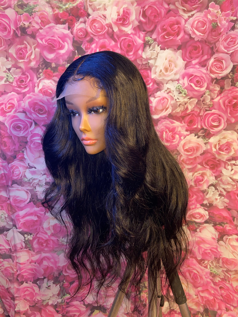 Body Wave Human Hair Lace Closure Wig - Main Line