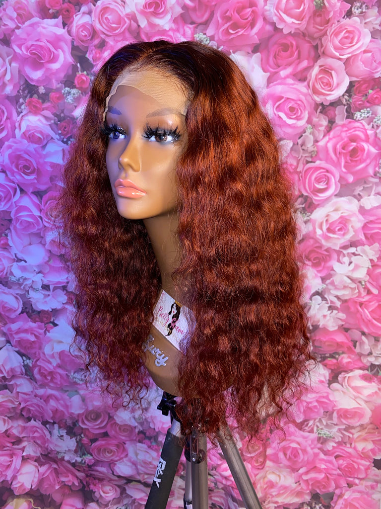 18” Water Wave Human Hair Lace Closure Unit - Main Line