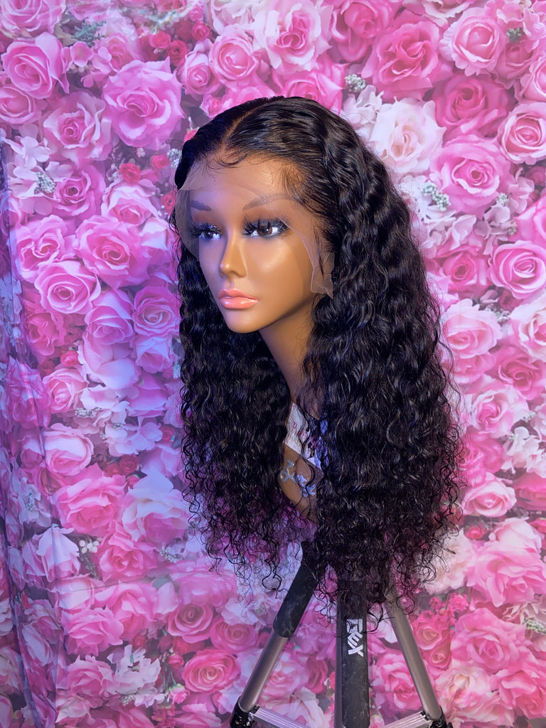 Glueless 18” Deep Body Wave Human Hair Lace Frontal Unit - Main Line