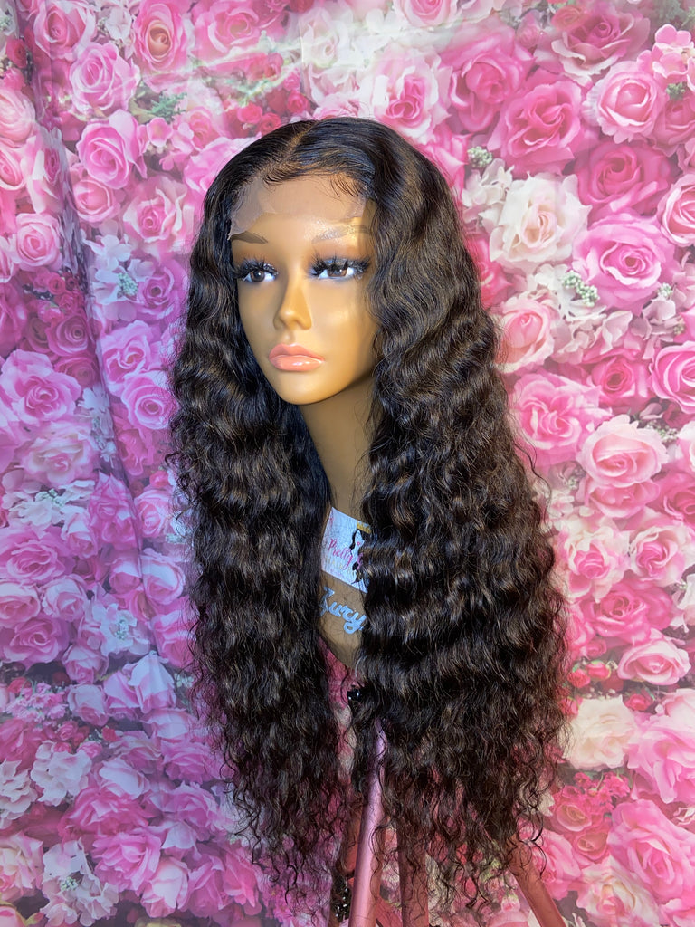 HD Lace Indian Curly Closure Human Hair Wig - Luxury Line