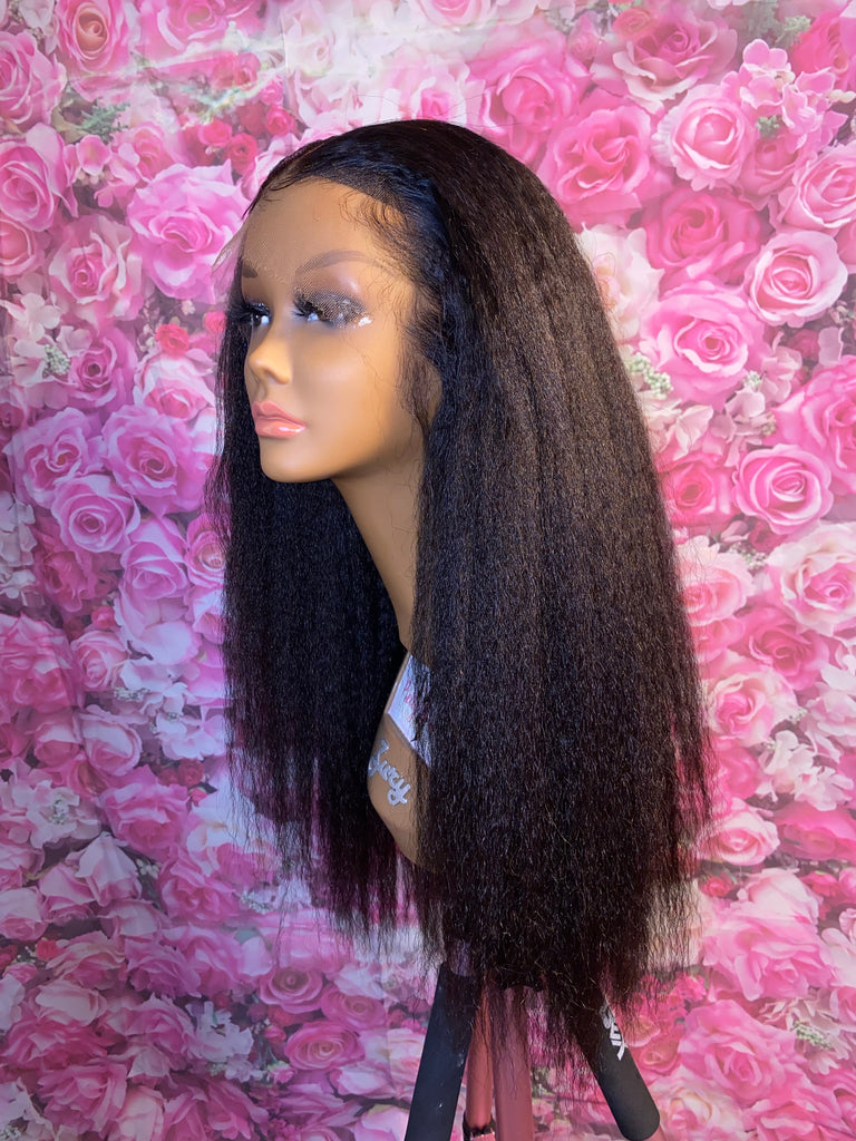 Indian Kinky Straight Human Hair HD Lace Front Wig - Luxury Line