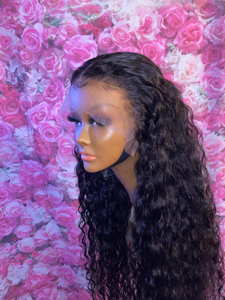 Glueless 24” Pineapple Wave Human Hair Lace Front Unit - Main Line