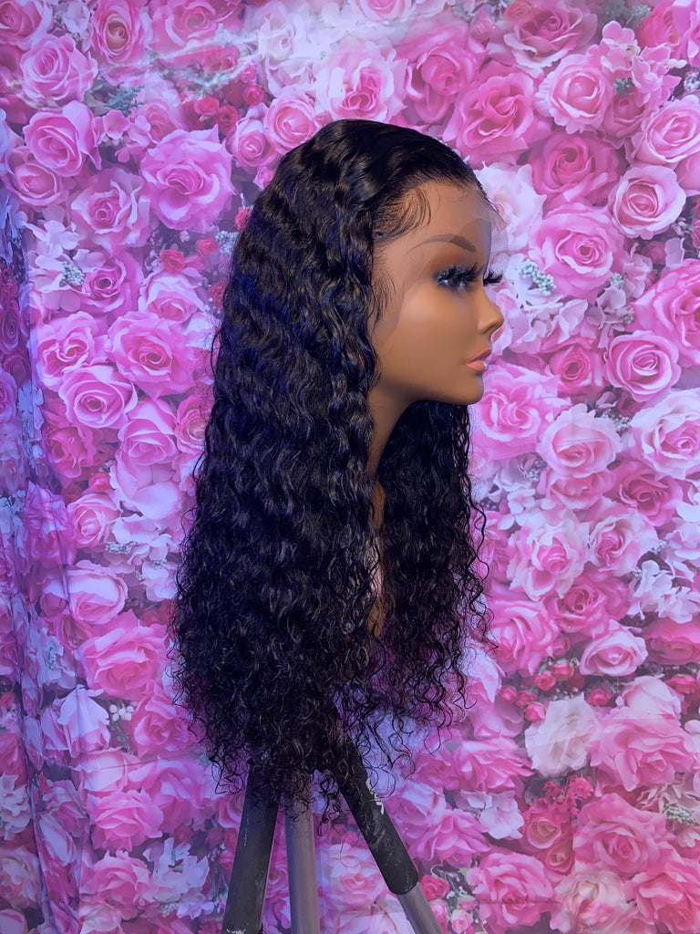 Glueless 18” Deep Body Wave Human Hair Lace Frontal Unit - Main Line