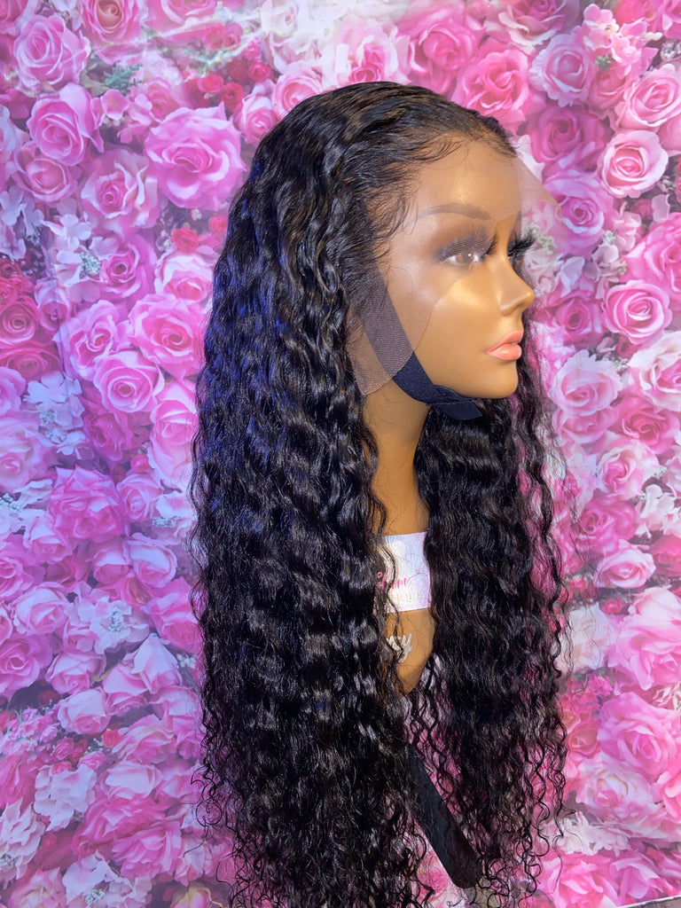 Glueless 24” Pineapple Wave Human Hair Lace Front Unit - Main Line