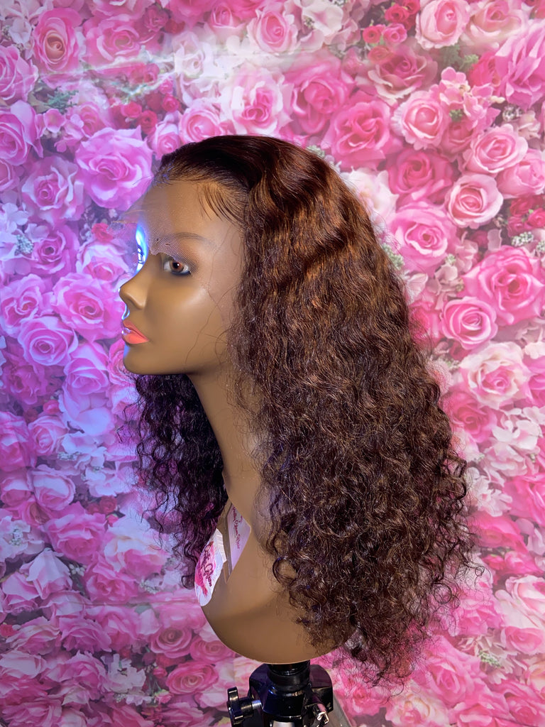 14” Brazilian Deep Wave Human Hair Lace Front Unit