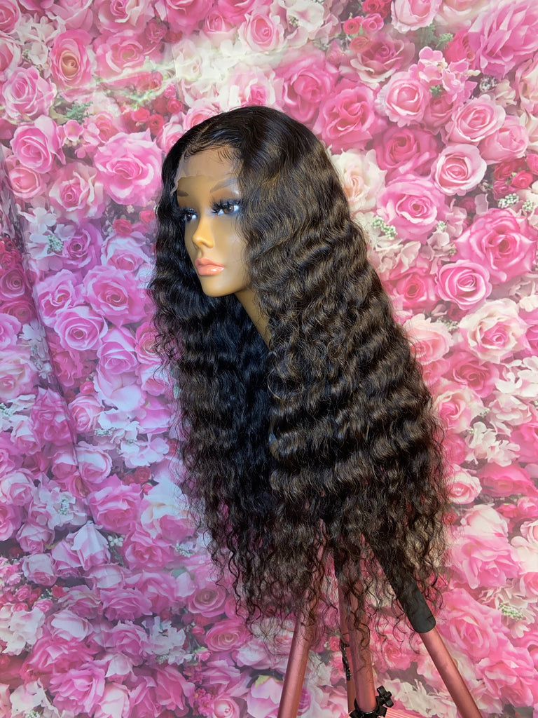 HD Lace Indian Curly Closure Human Hair Wig - Luxury Line
