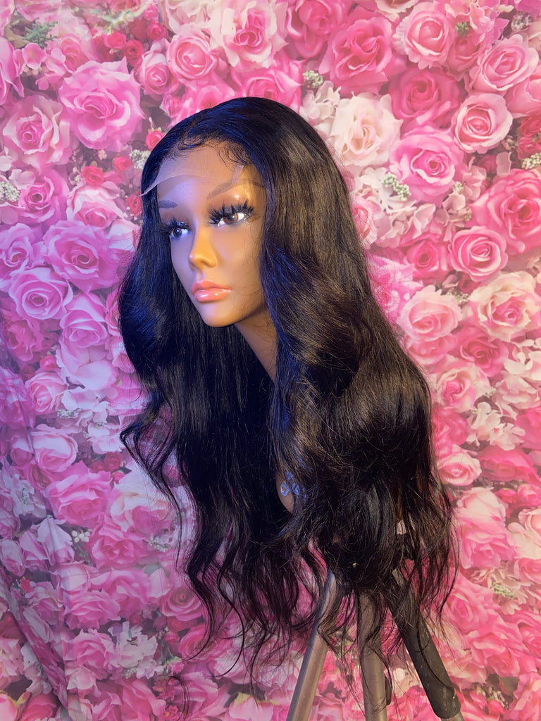 Body Wave Human Hair Lace Closure Wig - Main Line