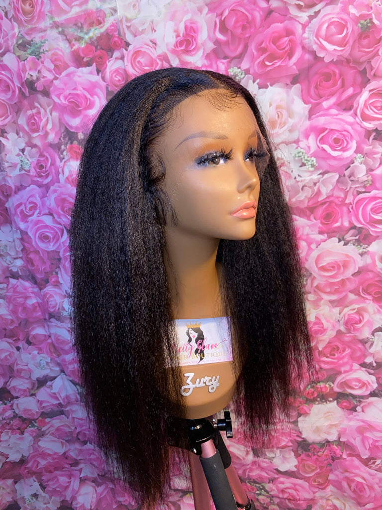 Indian Kinky Straight Human Hair HD Lace Front Wig - Luxury Line