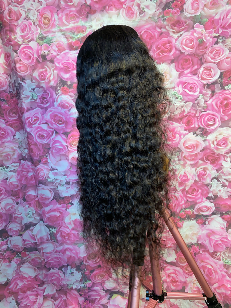 HD Lace Indian Curly Closure Human Hair Wig - Luxury Line