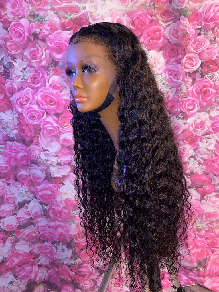 Glueless 24” Pineapple Wave Human Hair Lace Front Unit - Main Line