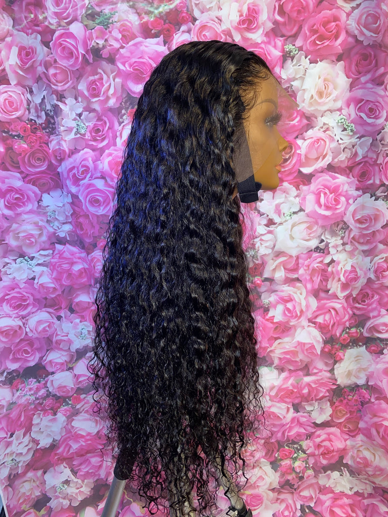 Glueless 24” Pineapple Wave Human Hair Lace Front Unit - Main Line