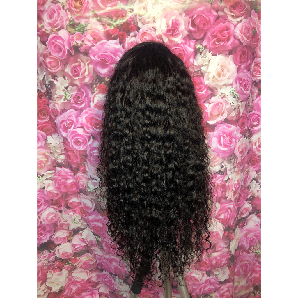 24” Deep Wave Human Hair Lace Front Unit