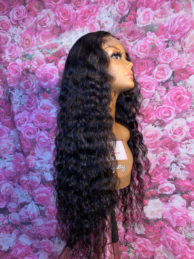 HD Lace Indian Curly Closure Human Hair Wig - Luxury Line