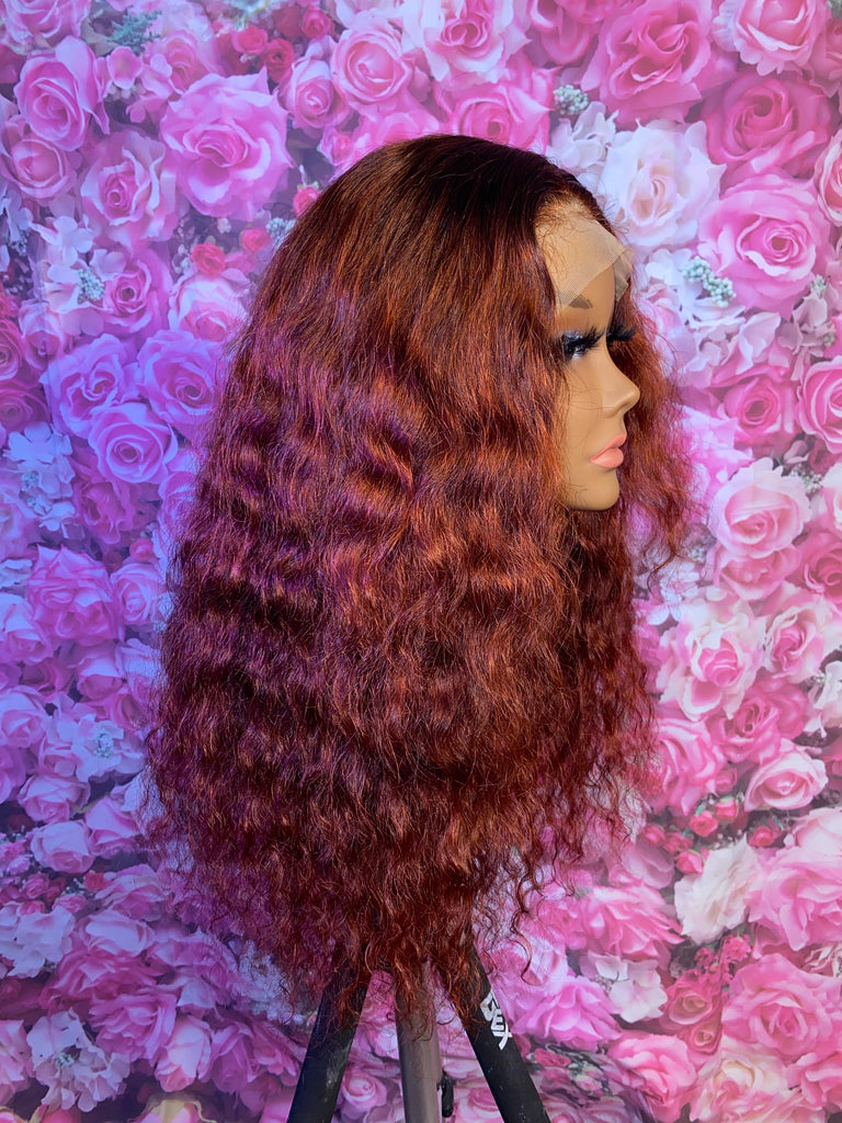 18” Water Wave Human Hair Lace Closure Unit - Main Line