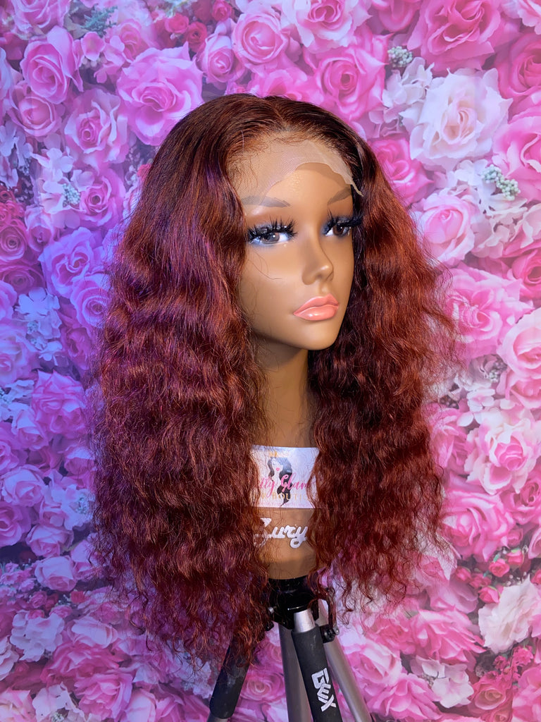 18” Water Wave Human Hair Lace Closure Unit - Main Line