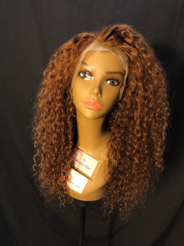 24” Brazilian Deep Wave Human Hair Lace Front Wig