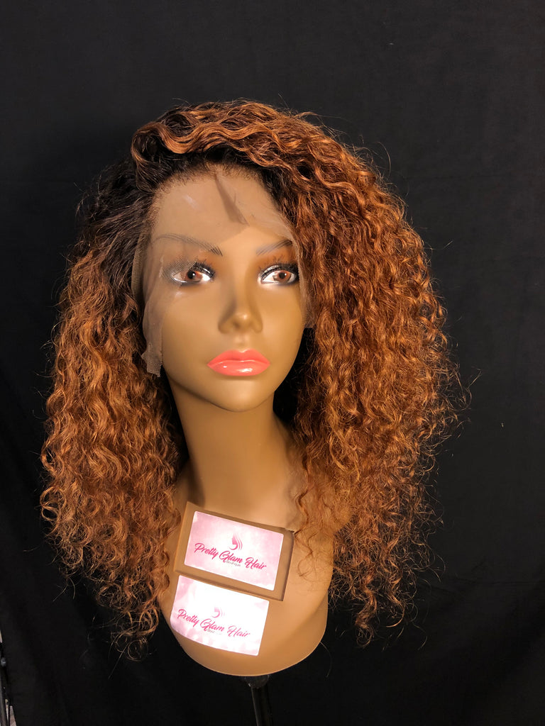 18” Deep Wave Lace Front Wig w/ Custom Color